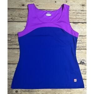 FILA Womens Size L Purple Blue Sleeveless Activewear Top NWOT